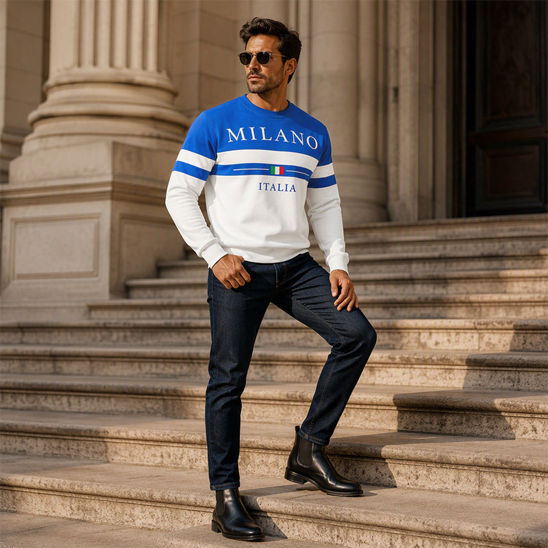 Men's Milano Italia Printed Sweatshirt