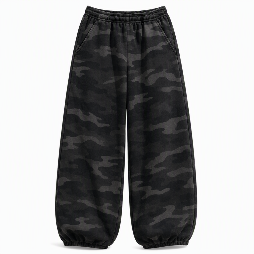 Women's Vintage Washed Wide-Leg Sweatpants
