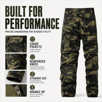 Men's Multi-Pocket Camouflage Cargo Pants