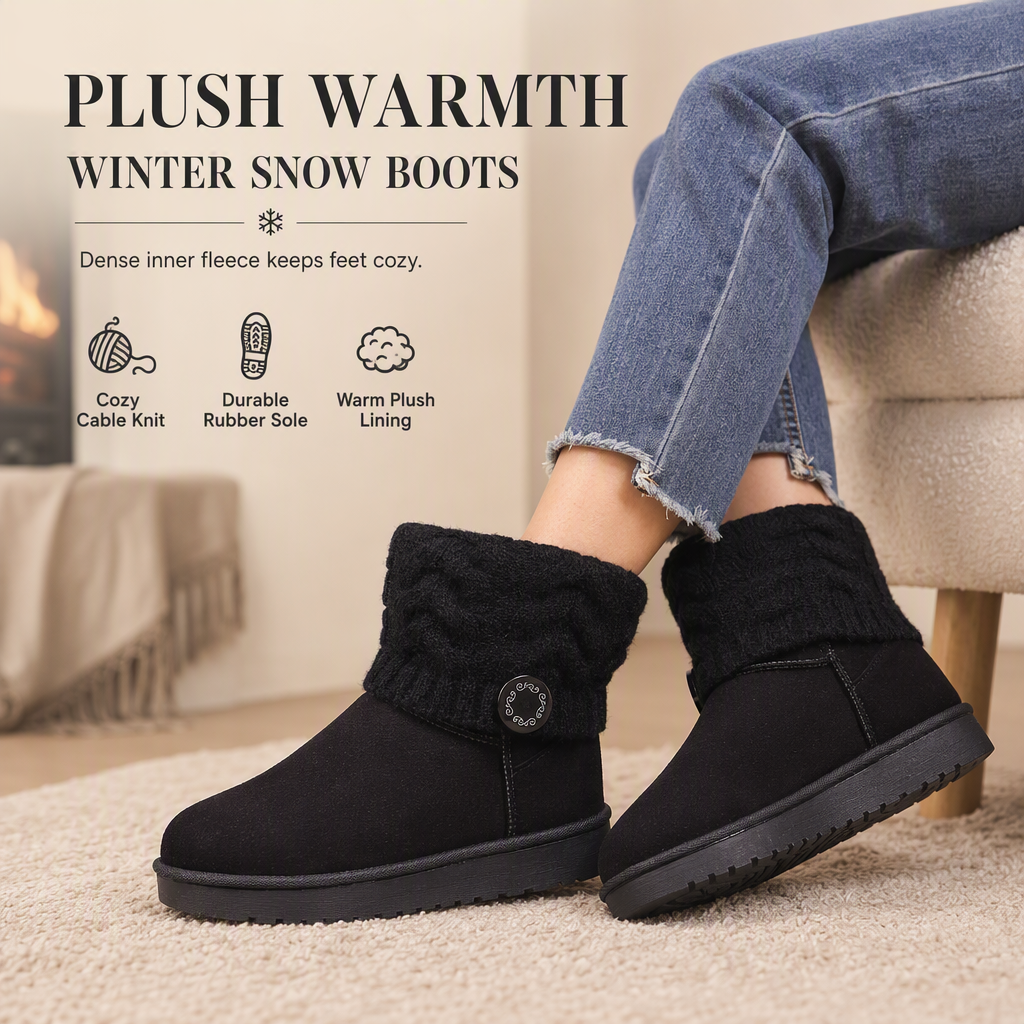Women's Winter Mid Calf Snow Boots