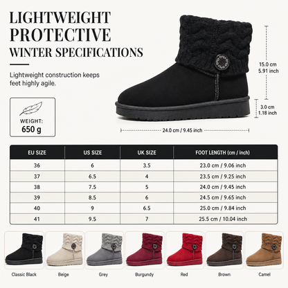 Women's Winter Mid Calf Snow Boots