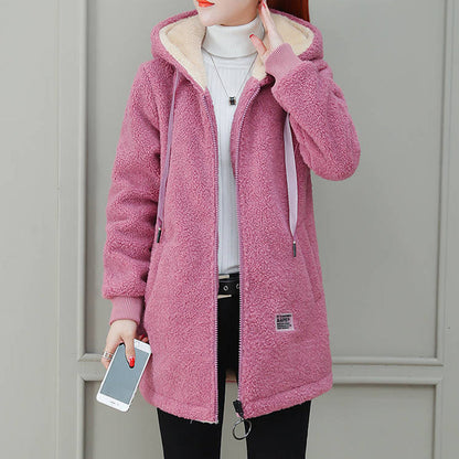 Women's Winter Warm Thick Faux Lamb Wool Coat