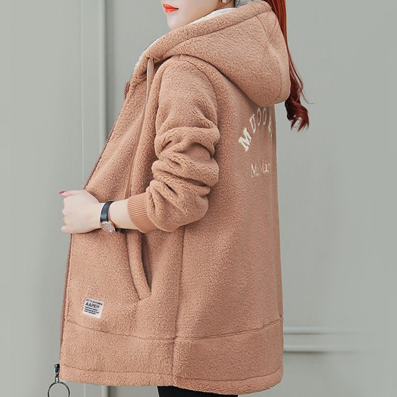 Women's Winter Warm Thick Faux Lamb Wool Coat