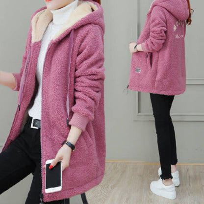 Women's Winter Warm Thick Faux Lamb Wool Coat