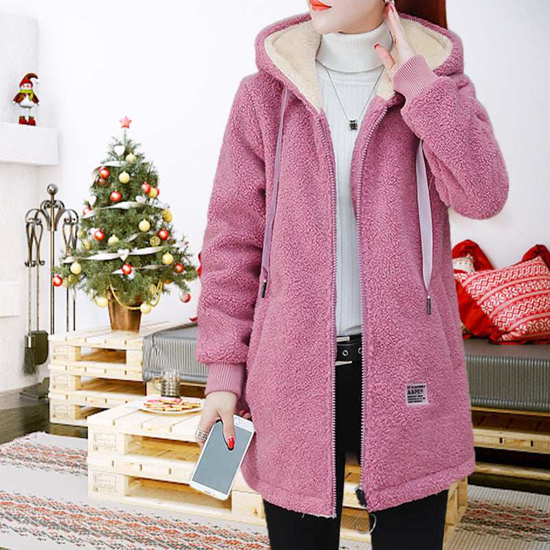 Women's Winter Warm Thick Faux Lamb Wool Coat