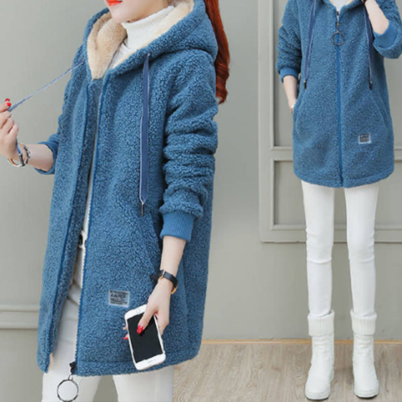Women's Winter Warm Thick Faux Lamb Wool Coat