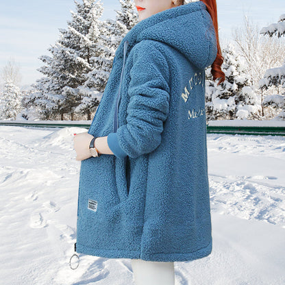 Women's Winter Warm Thick Faux Lamb Wool Coat