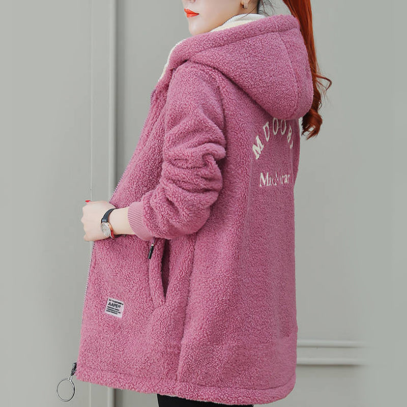 Women's Winter Warm Thick Faux Lamb Wool Coat