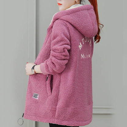 Women's Winter Warm Thick Faux Lamb Wool Coat