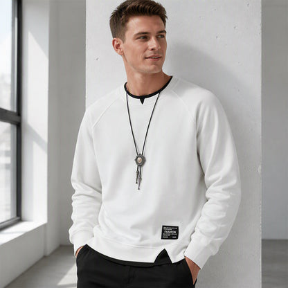 Men's Minimalist Fake 2-Piece Sweatshirt