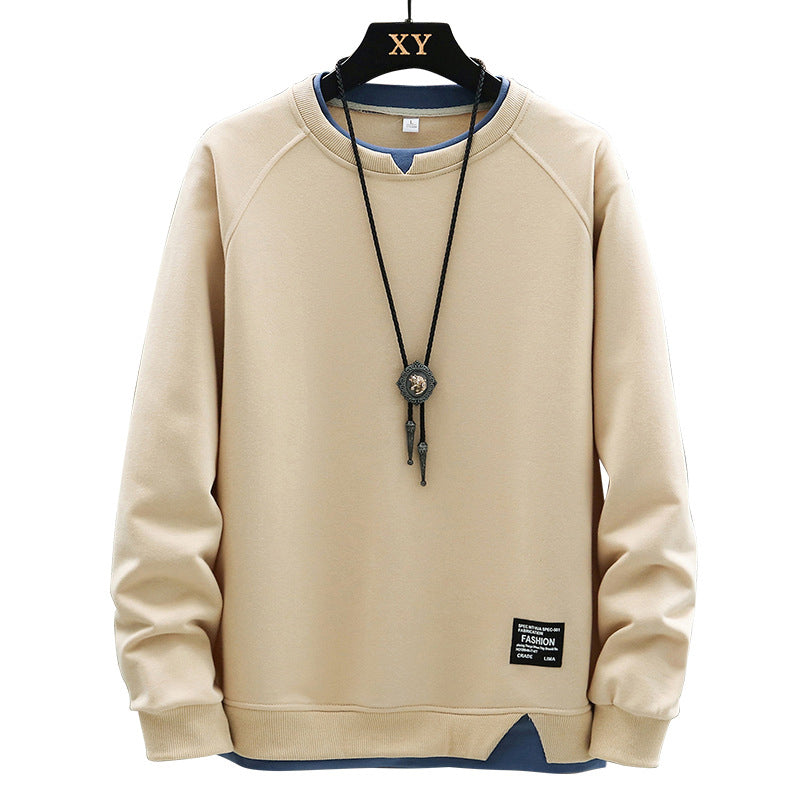Men's Minimalist Fake 2-Piece Sweatshirt