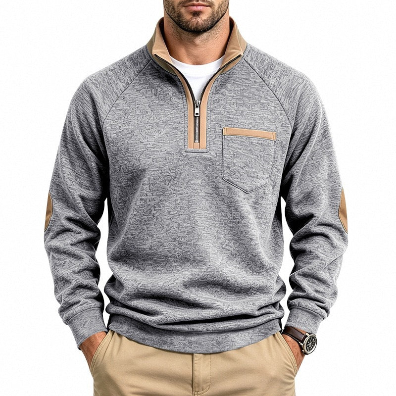 Men's Warm-Lined Quarter-Zip Pullover