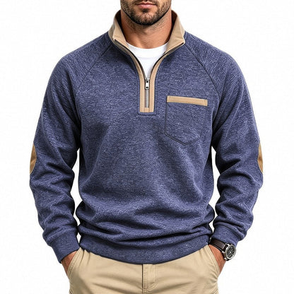 Men's Warm-Lined Quarter-Zip Pullover