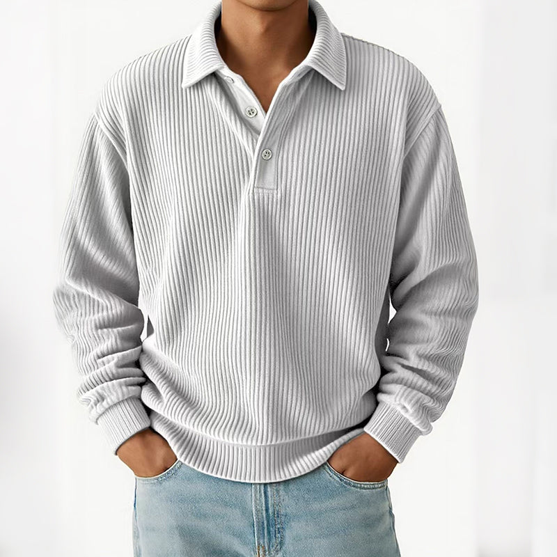Men's Retro Corduroy Long Sleeve Top