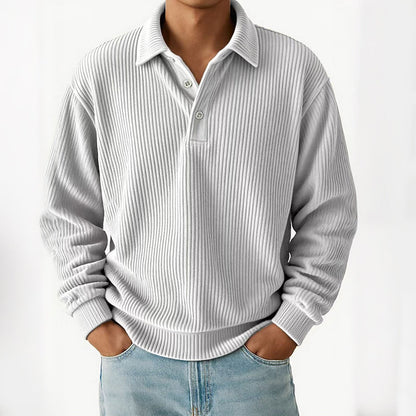 Men's Retro Corduroy Long Sleeve Top