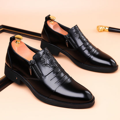 Men's Retro Business Slip-On Ankle Shoes