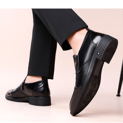 Men's Retro Business Slip-On Ankle Shoes
