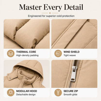 Women's Winter Warm Loose Hooded Jacket