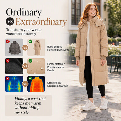 Women's Winter Warm Loose Hooded Jacket