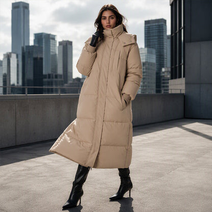 Women's Winter Warm Loose Hooded Jacket