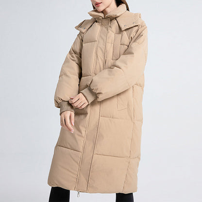 Women's Winter Warm Loose Hooded Jacket