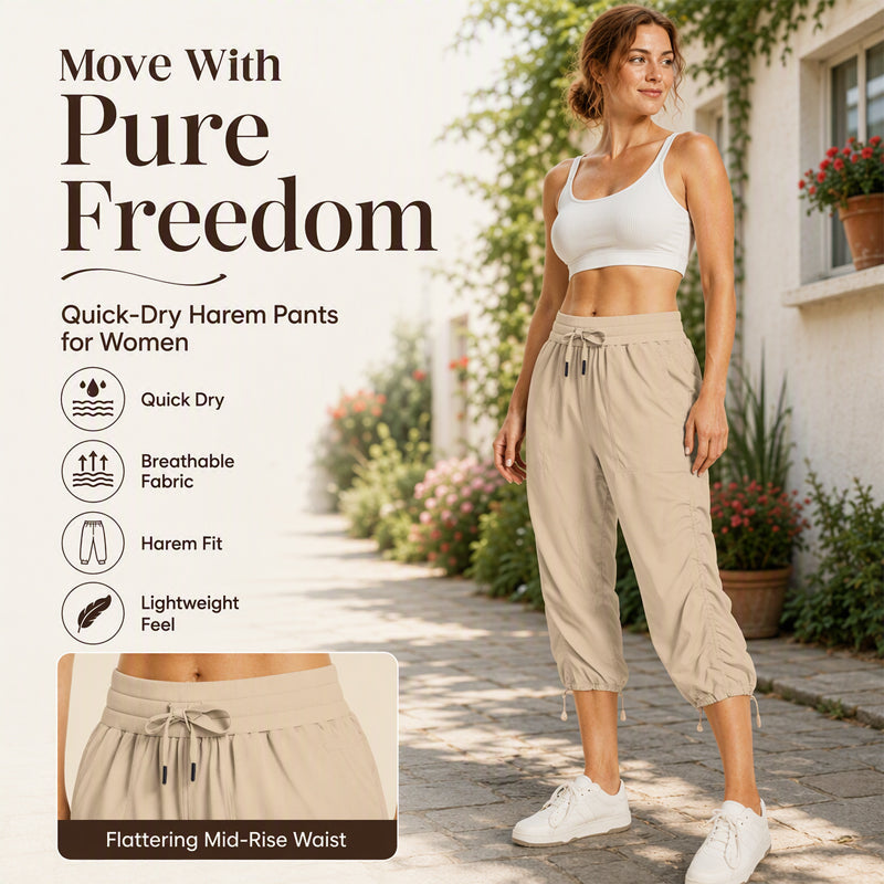 Women's Lightweight Quick-Dry Cropped Pants