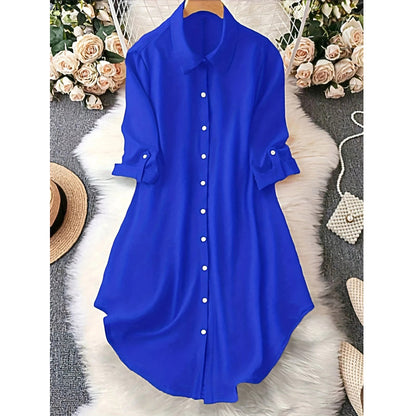 Women's Casual Long-Sleeve Button-Up Blouse 👚 Effortless Style, All-Day Comfort – Your Go-To Layering Piece ✨