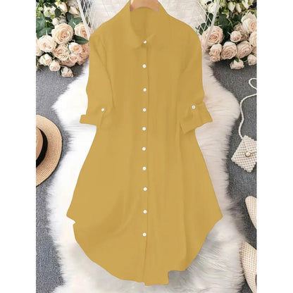 Women's Casual Long-Sleeve Button-Up Blouse 👚 Effortless Style, All-Day Comfort – Your Go-To Layering Piece ✨