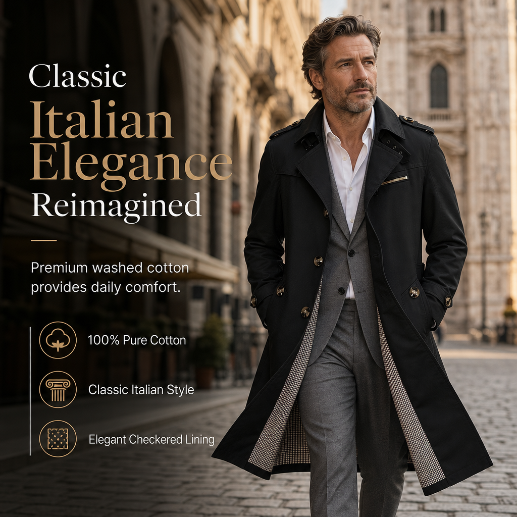 ✨Men's Casual Pure Cotton Windbreaker Spring and Autumn Work Outerwear✨