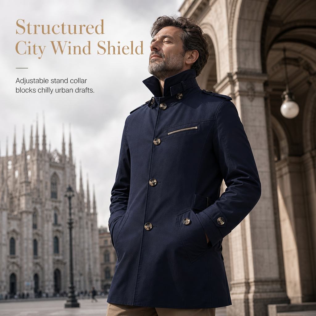 ✨Men's Casual Pure Cotton Windbreaker Spring and Autumn Work Outerwear✨