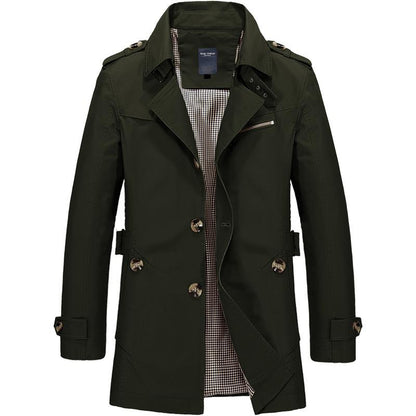 ✨Men's Casual Pure Cotton Windbreaker Spring and Autumn Work Outerwear✨