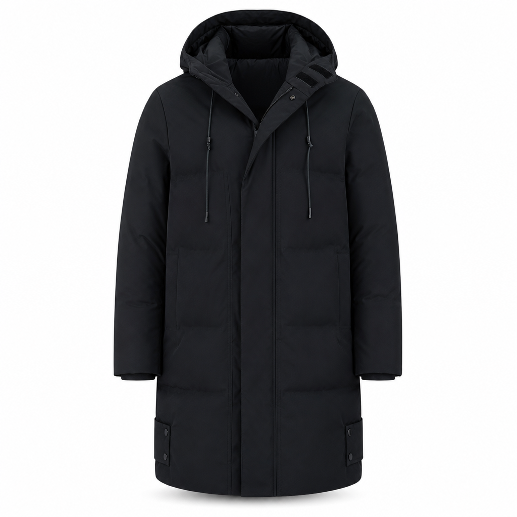 🧥 🔥 Men's Casual Mid-Length Padded Winter Thickened Warm Outerwear Coat Plus Size