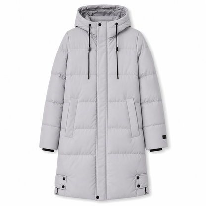 🧥 🔥 Men's Casual Mid-Length Padded Winter Thickened Warm Outerwear Coat Plus Size