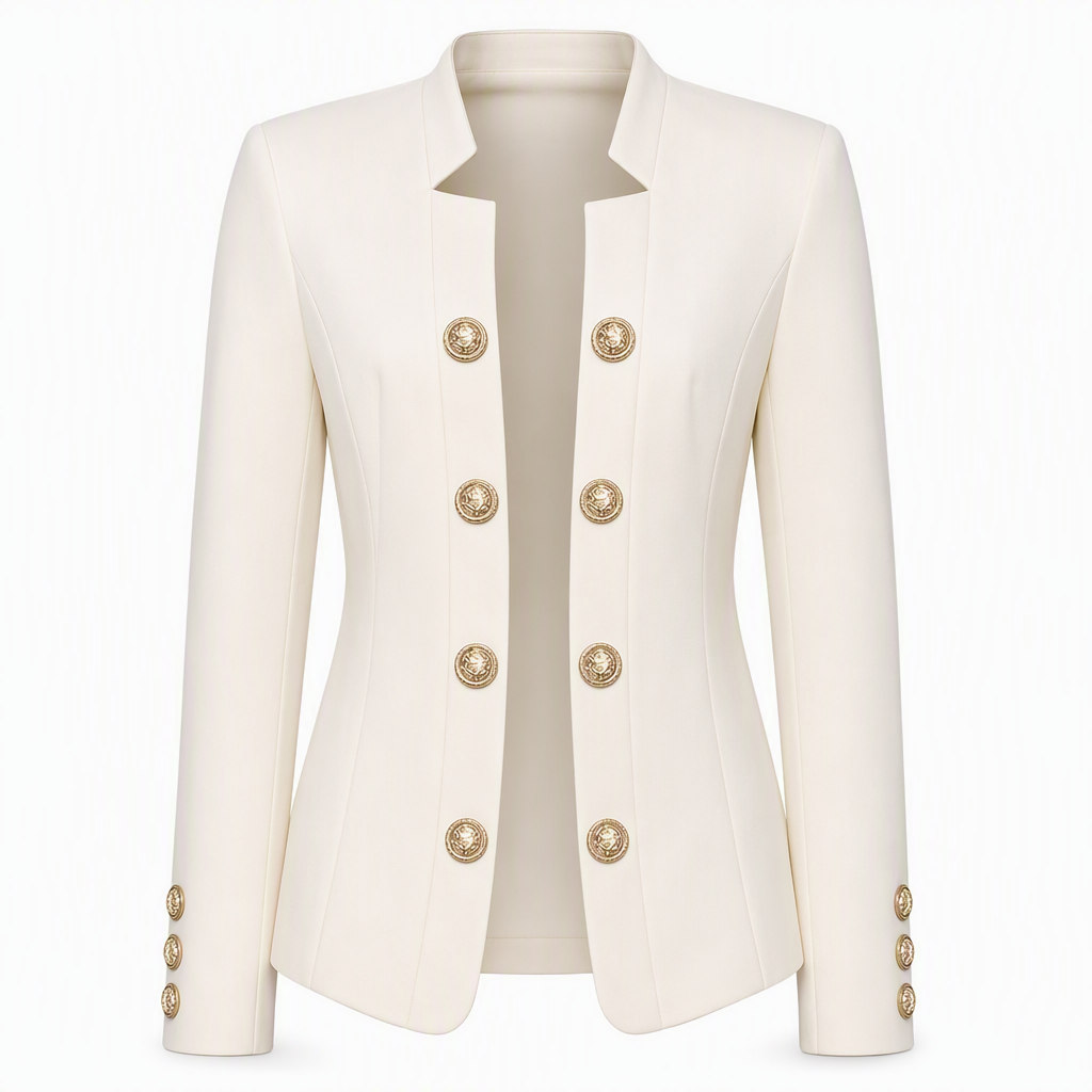 Women's Stand Collar Slim Fit Blazer