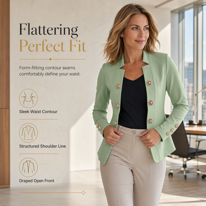 Women's Stand Collar Slim Fit Blazer