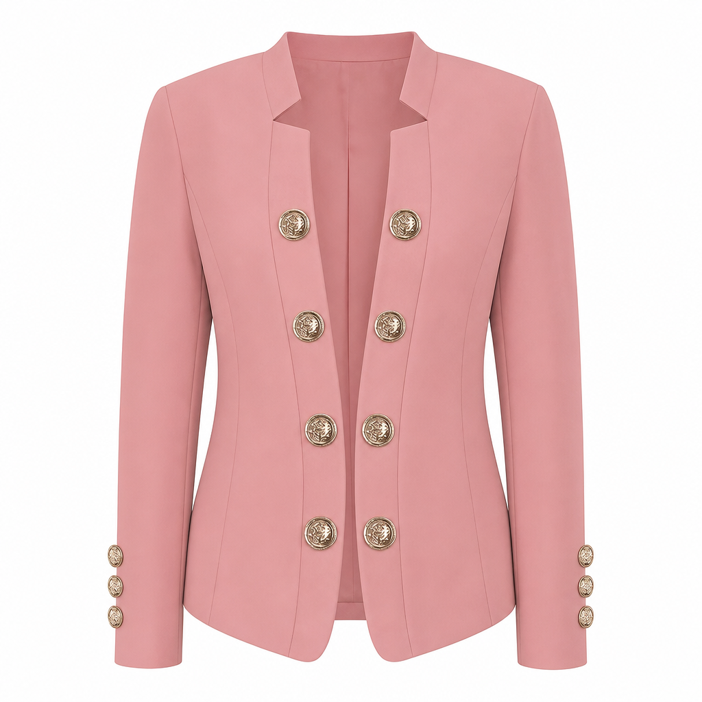 Women's Stand Collar Slim Fit Blazer
