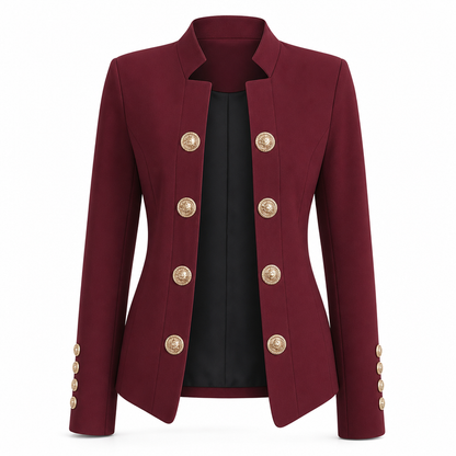 Women's Stand Collar Slim Fit Blazer