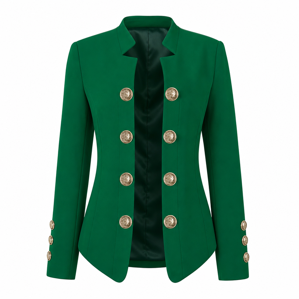 Women's Stand Collar Slim Fit Blazer