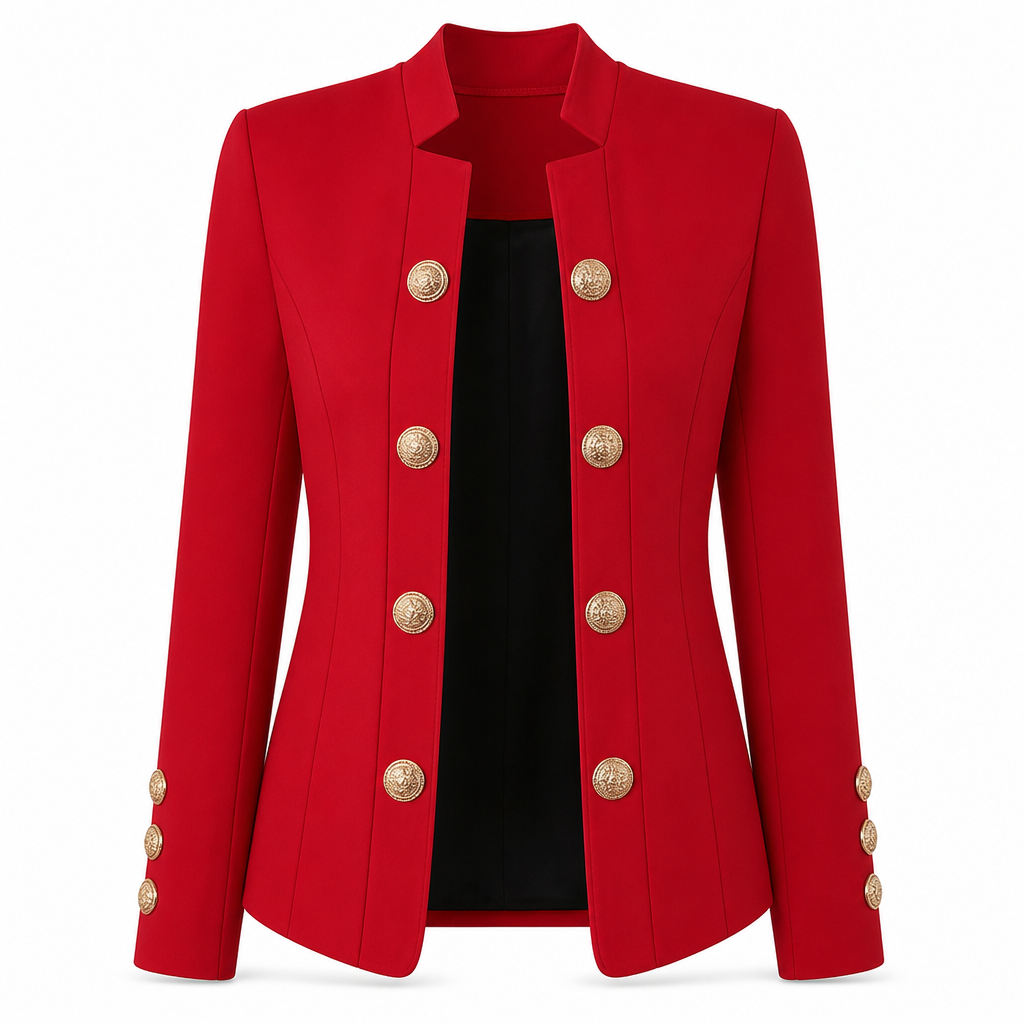 Women's Stand Collar Slim Fit Blazer