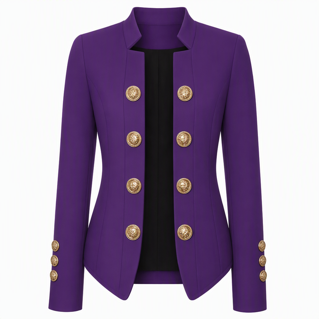 Women's Stand Collar Slim Fit Blazer