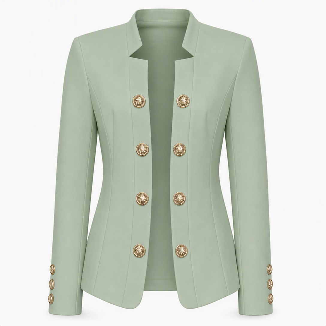 Women's Stand Collar Slim Fit Blazer