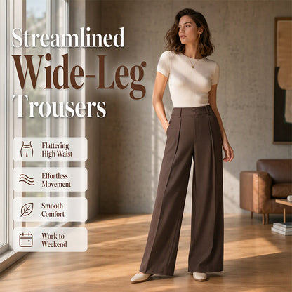 Women's High-Waisted Wide-Leg Pants