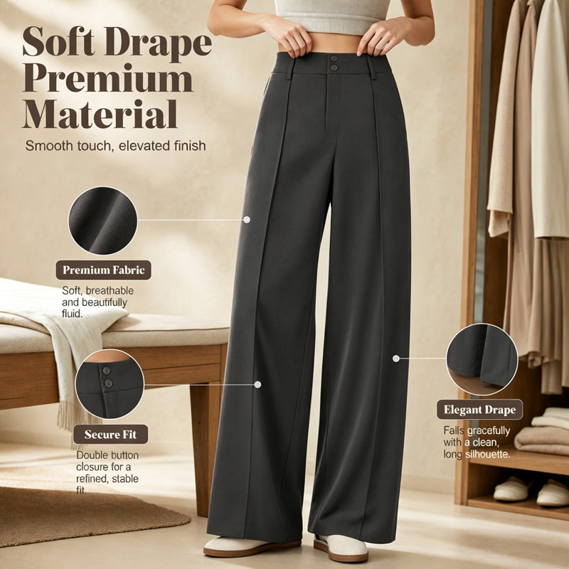 Women's High-Waisted Wide-Leg Pants