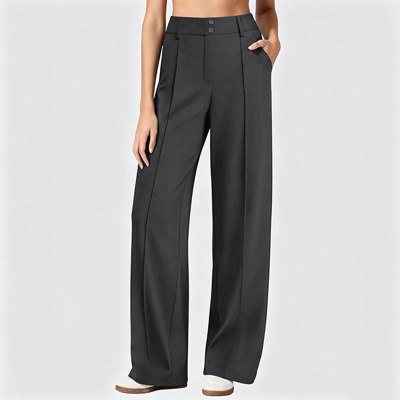 Women's High-Waisted Wide-Leg Pants