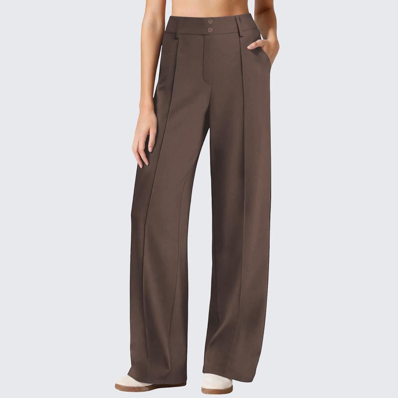 Women's High-Waisted Wide-Leg Pants