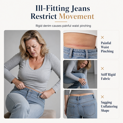 ✨👖Women's High Waisted Flare Jeans Stretch Denim Slim Fit Pants with Double Button Waist