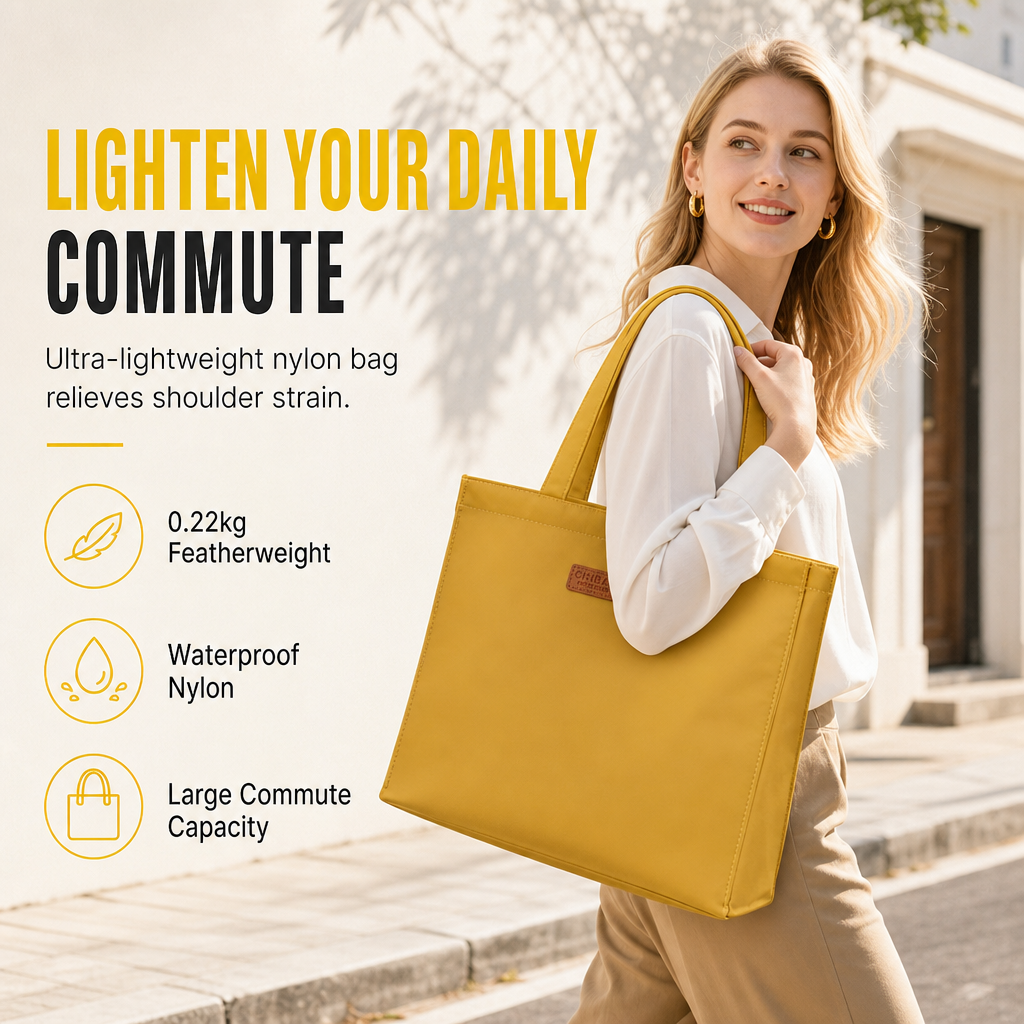 Large Capacity Nylon Casual Tote Bag