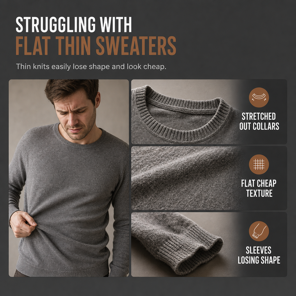 Men's Casual Solid Color Collared Pullover Sweatshirt