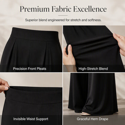 Women’s Flowy High-Waist Wide-Leg Pants