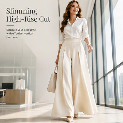 Women’s Flowy High-Waist Wide-Leg Pants